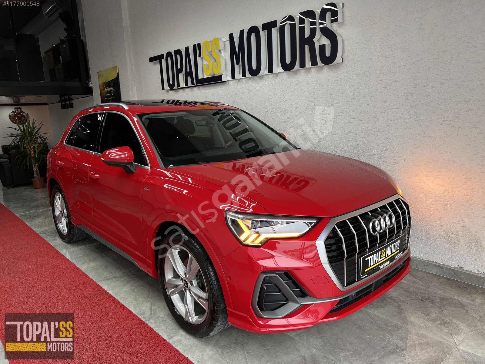 TOPALSS MOTORS 2021 AUDİ Q3 SLİNE 56.000KM HYBRİD KART 12 TAKSİT