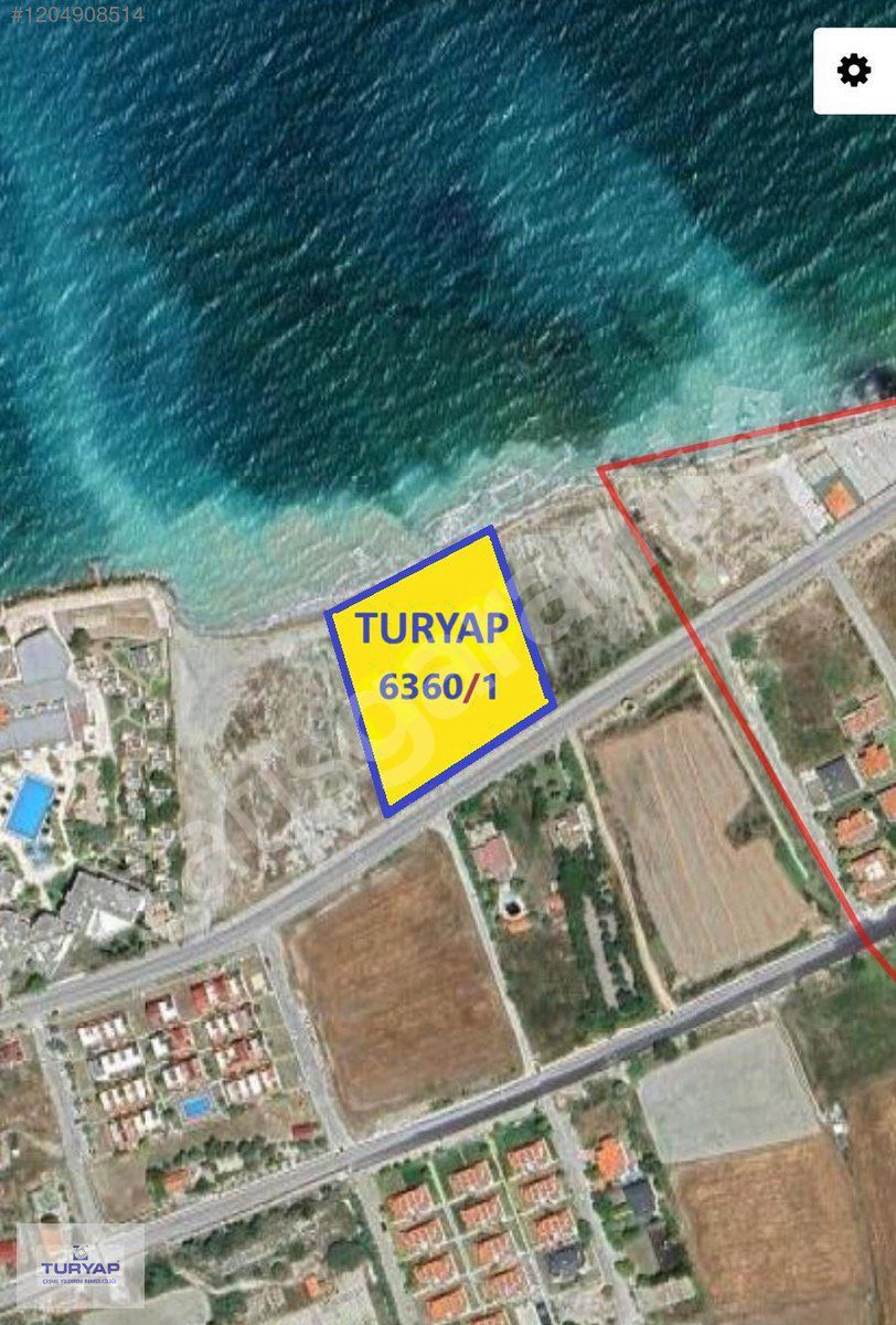 TURYAP ÇEŞME ÇİFTLİK'TE DENİZE SIFIR 5,546m² ARSA