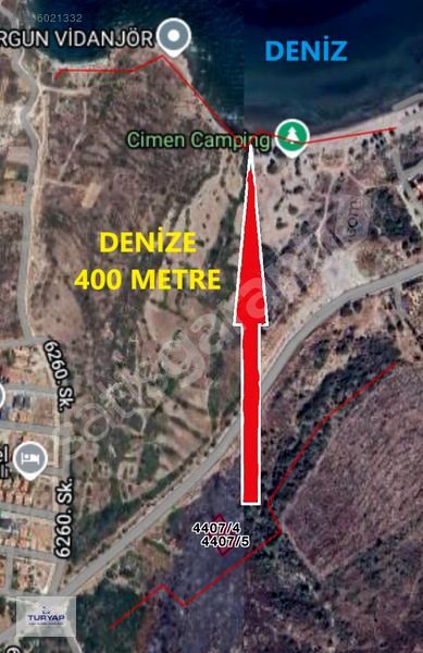 TURYAP ÇEŞME YALI'da SATILIK 20/40 İMARLI 2 ARSA