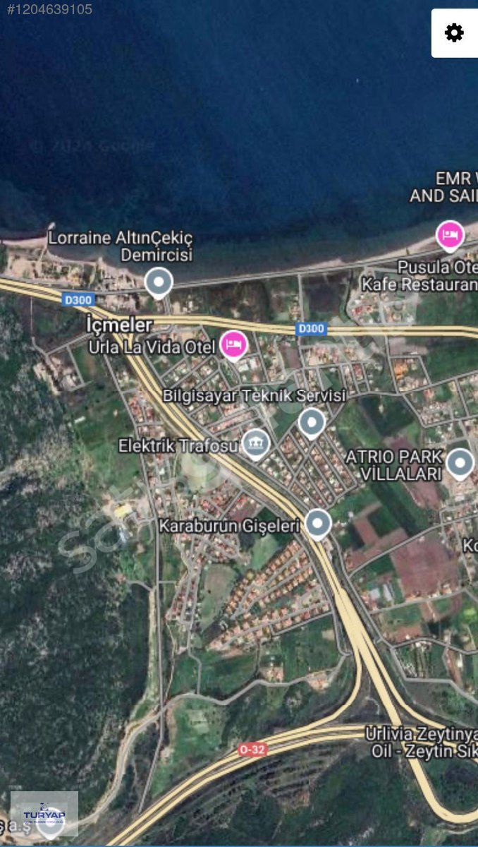 TURYAP'TAN URLA İÇMELER'DE DENİZE YAKIN KUPON ARSA