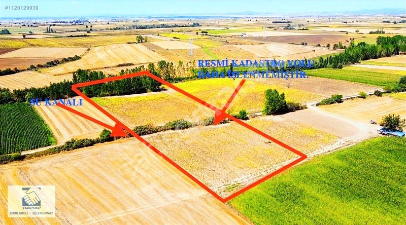 TURYAP'TAN KAVAKLIDA SATILIK 12.700 M2 TARLA