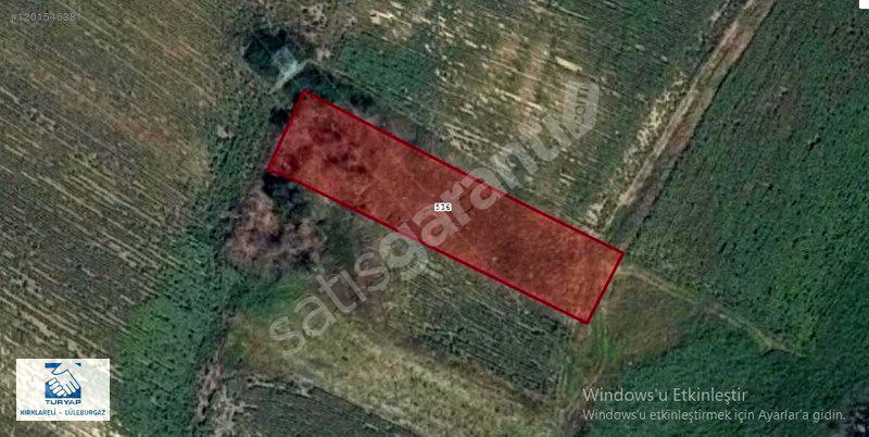 TURYAPTAN UMURCA'DA GÖLET MANZARALI 2080 m2 YOLU OLAN TARLA