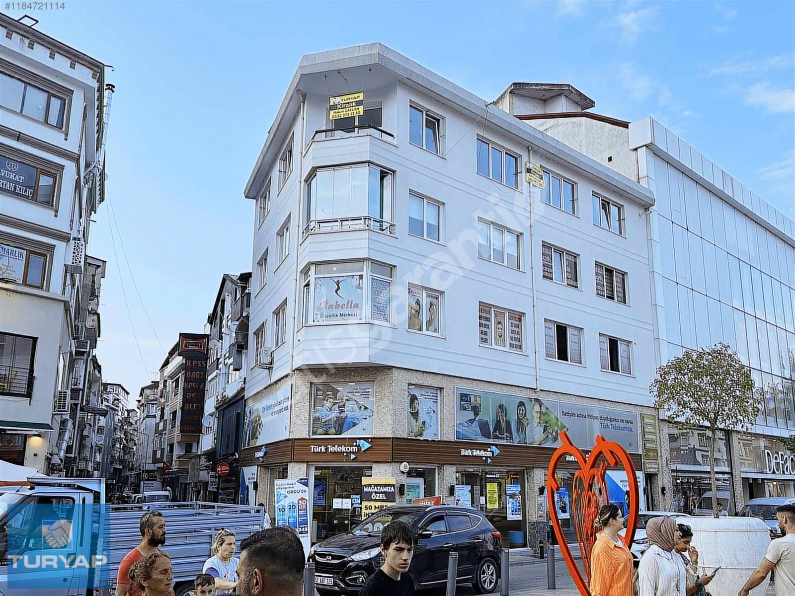 ORDU'NUN KALBİ FİDANGÖR'DE KİRALIK MODERN OFİS KATI