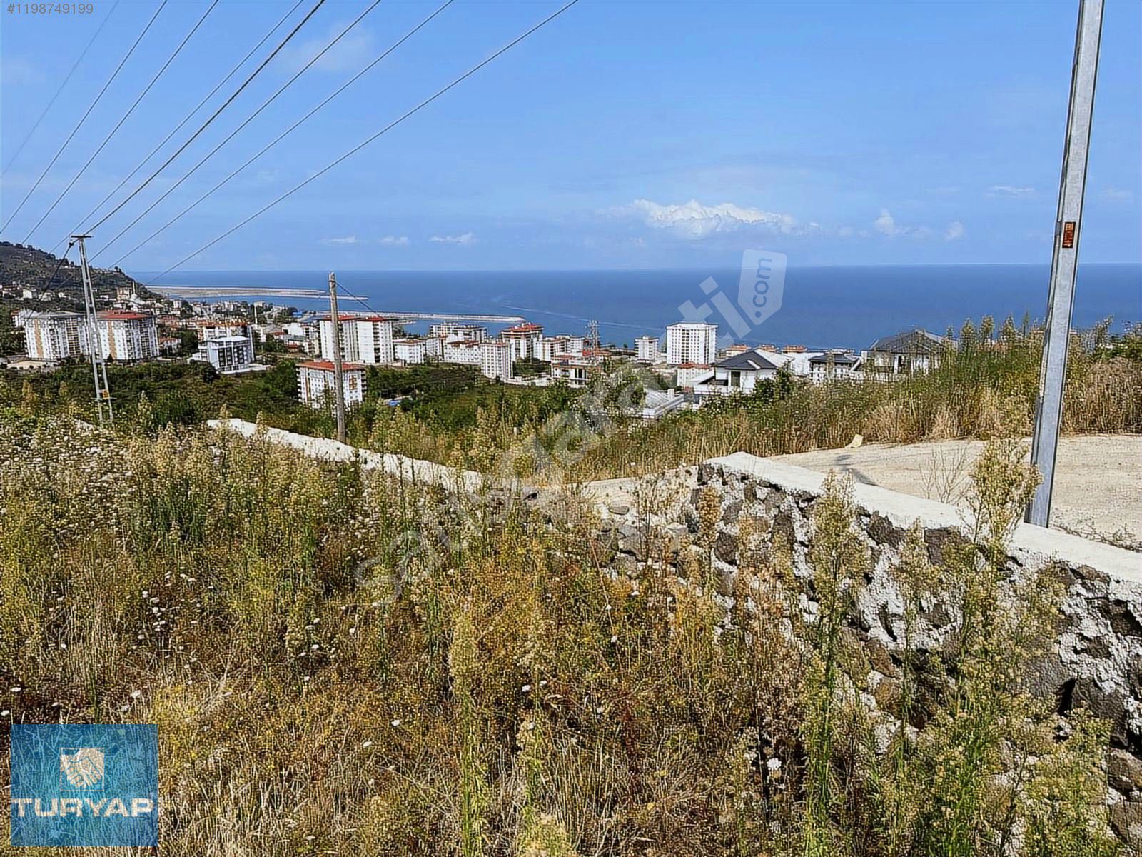 GİRESUN PİRAZİZ'DE EMSALSİZ DENİZ MANZARALI SATILIK VİLLA ARSASI