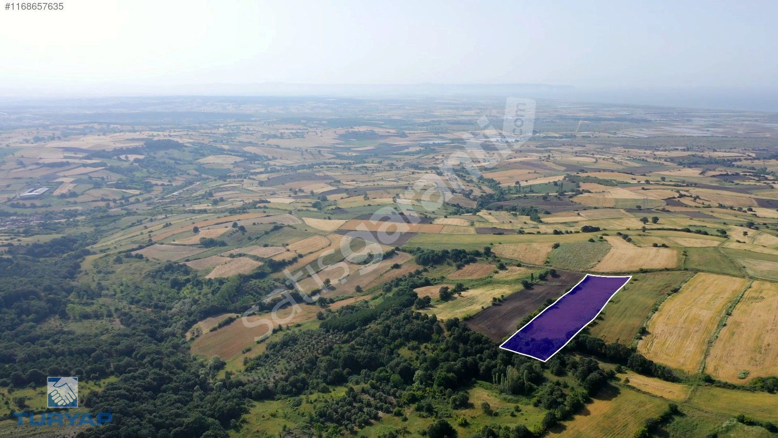 BİGA KORUOBA KÖYÜ'NDE 12.874M2 SATILIK YATIRIMLIK KUPON TARLA