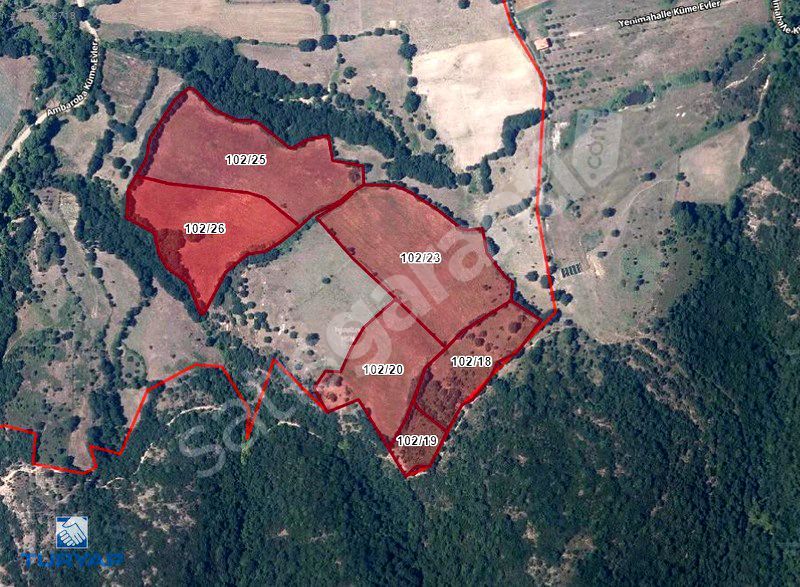 ÇANAKKALE BİGA ANBAROBA KÖYÜ 64.000M2 KÖYE YAKIN TARLALAR