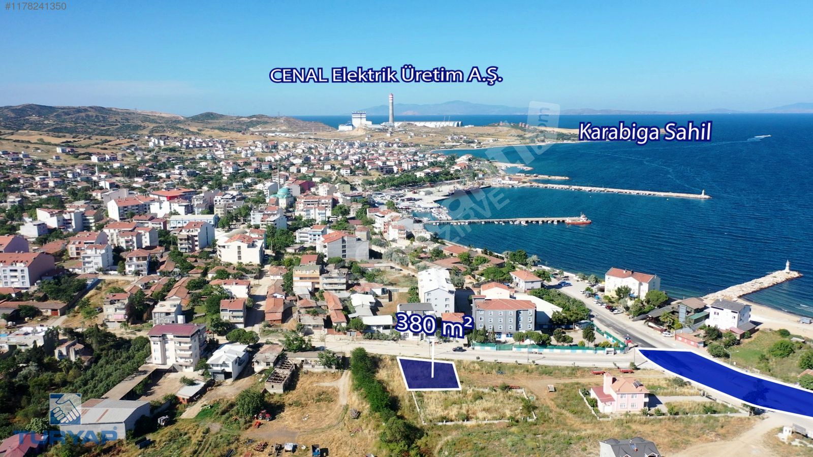 ÇANAKKALE KARABİGA ULUCAMİ 380 M2 DENİZE YAKIN ARSA