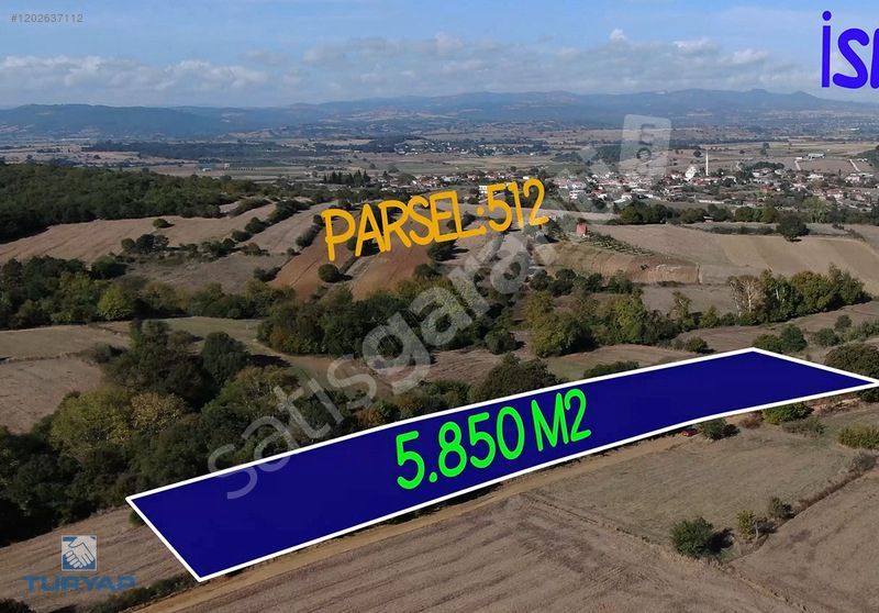 ÇANAKKALE BİGA İSKENDER KÖYÜNDE 5.850M2 YATIRIMLIK TARLA