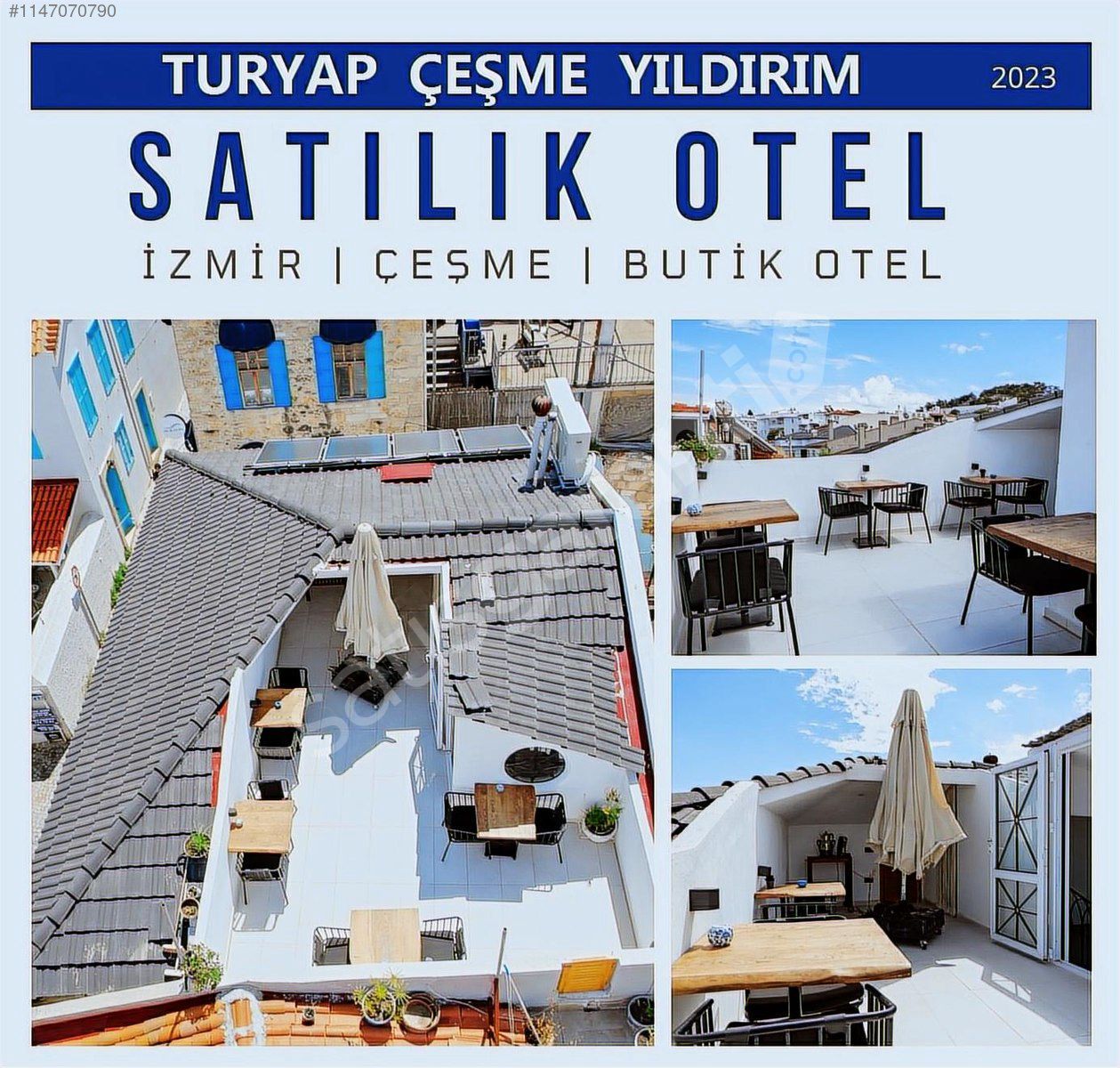 TURYAP ÇEŞME_ ÇARŞI MERKEZDE DEVREN SATILIK BELGELİ BUTİK OTEL