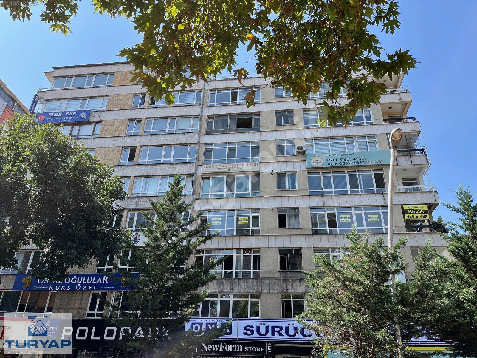 KIZILAY GMK BULVARI FEVZİ ÇAKMAK KÖŞESİ 3+1 ÖN CEPHE 3.KAT