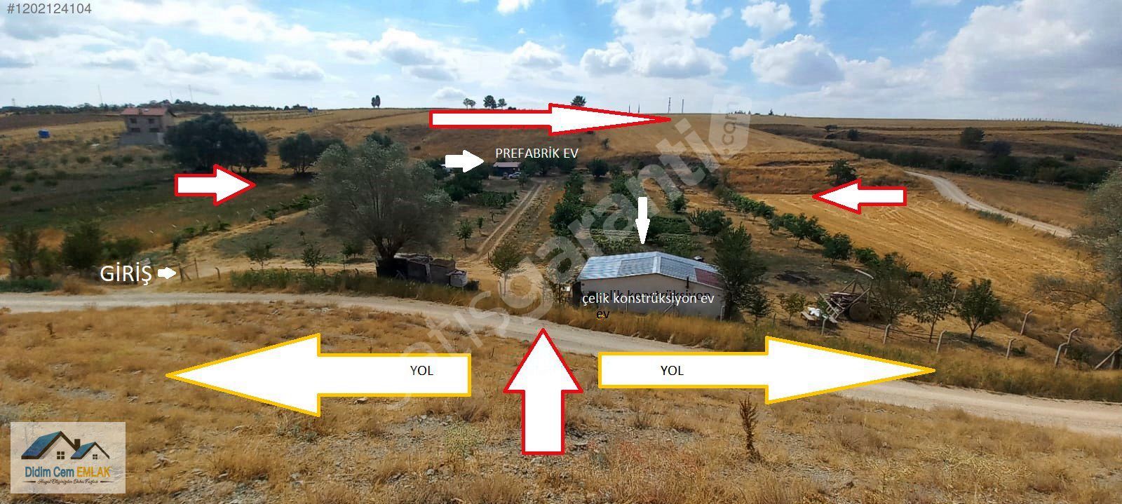 YERLEŞİM YERİNE YAKIN İMAR BARIŞI ALINMIŞ 7.681 M2 BAHÇE VE 2 EV