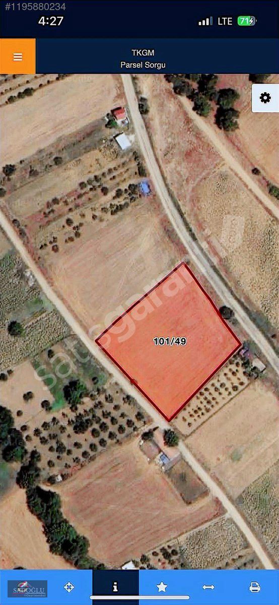 KOZDERE 4700 M2 ASFALTA CEPHELİ ELEKTİRİK SU TELEFON HAZIR