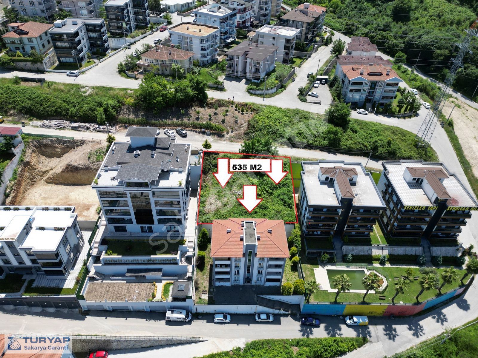 SAKARYA SERDİVAN KEMALPAŞA MAH.DE MÜSTAKİL 535 M2 ARSA