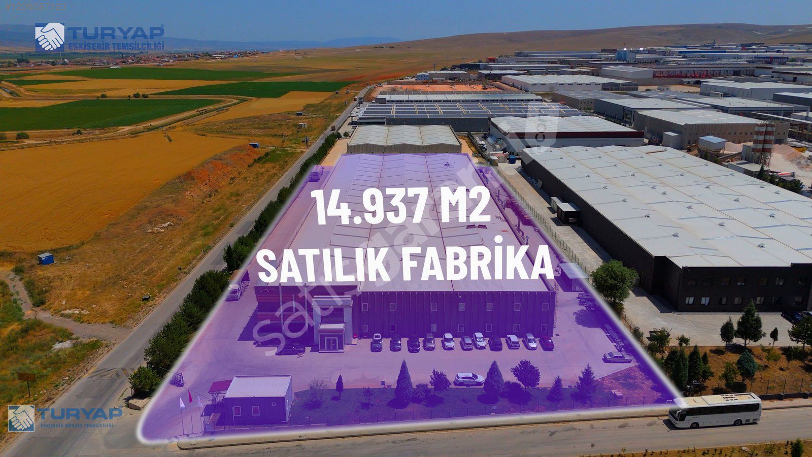 FOR SALE: 15,000 M² FACTORY IN ESKİŞEHİR OSB FROM TURYAP
