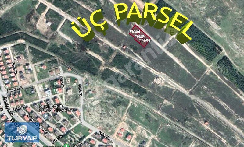 VİLLAKENT'TE SATILIK VİLLA ARSASI KÖŞE KONUM