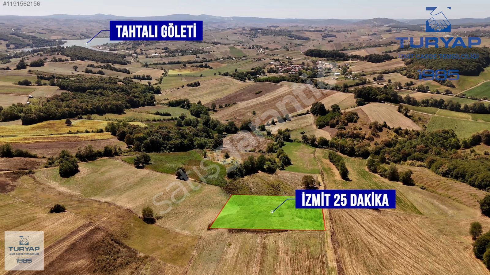Turyap'tan Göl Manzaralı resmi yollu tarla