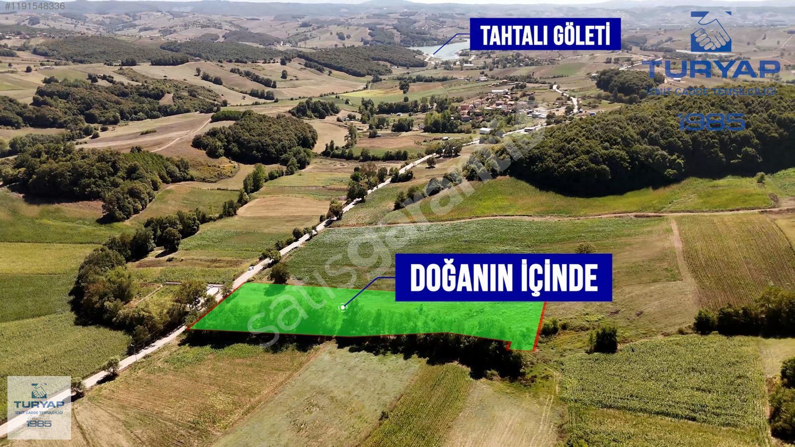 Turyap'tan Balkancılar'da Köye yakın resmi yollu tarla