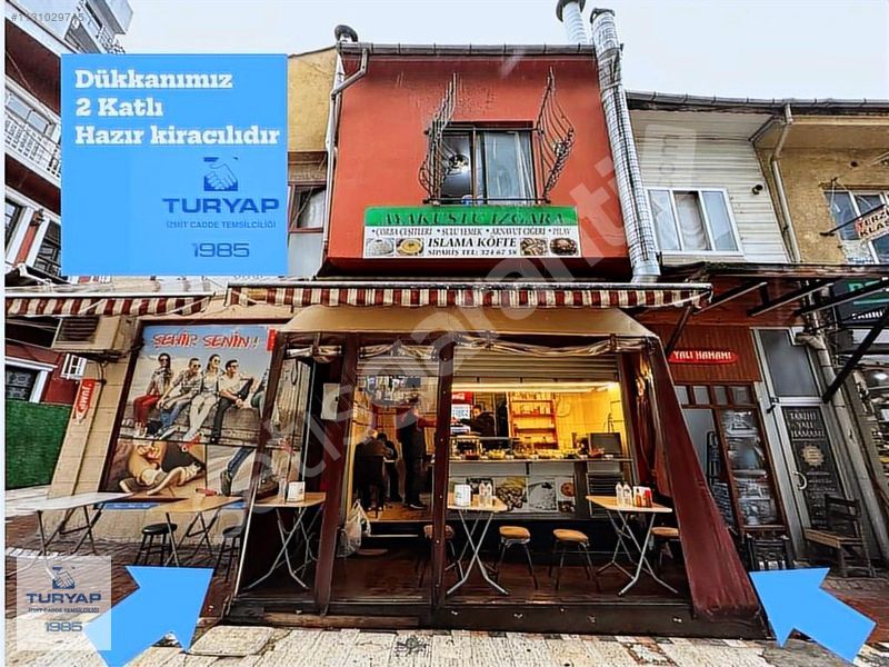 Turyap'Tan İzmit Çarşı Merkez'de 2 Katlı Dükkan