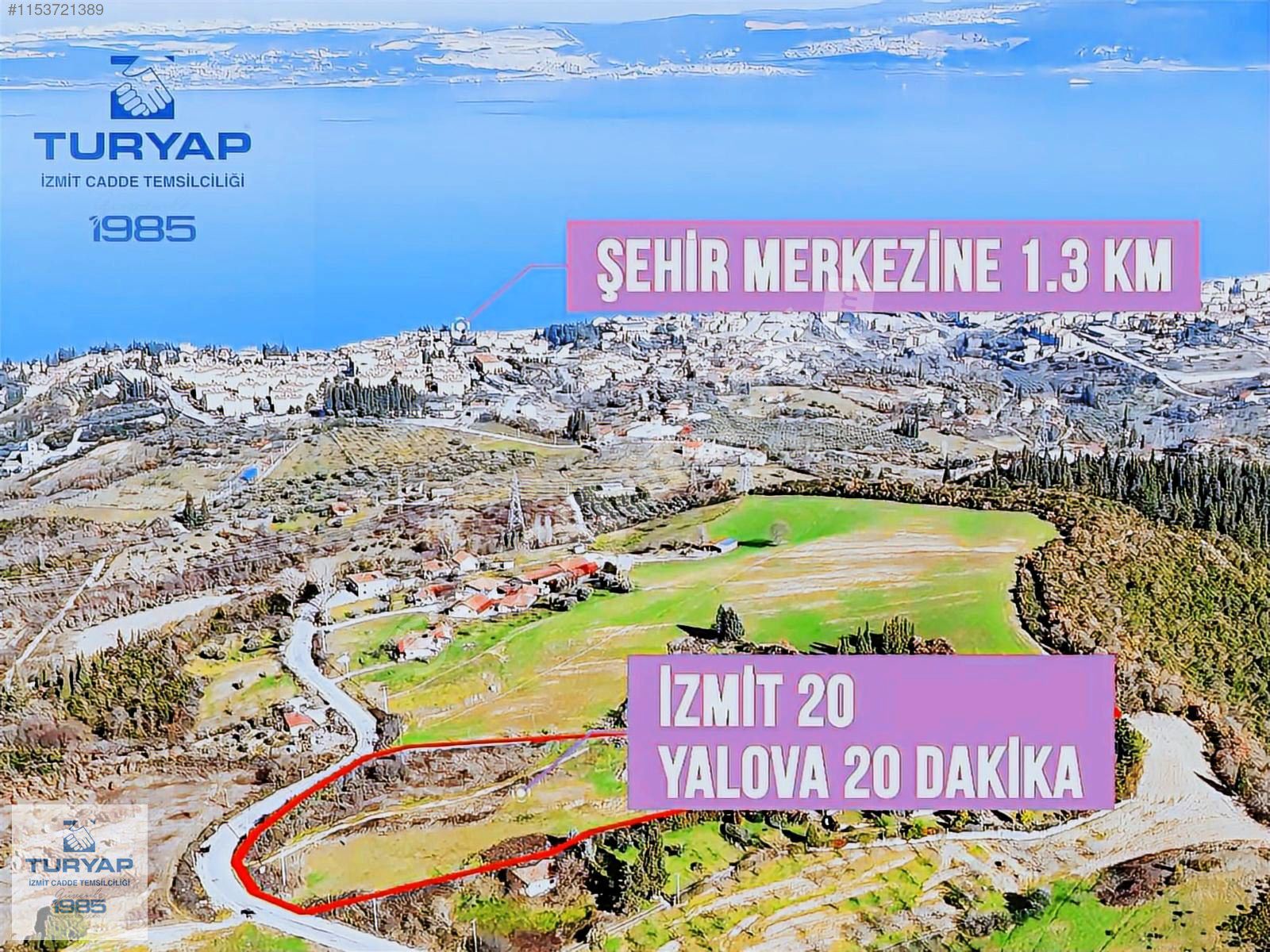 Turyap'tan Karamürsel Oluklu Deniz Manzaralı Yola Cephe 7.426 m2