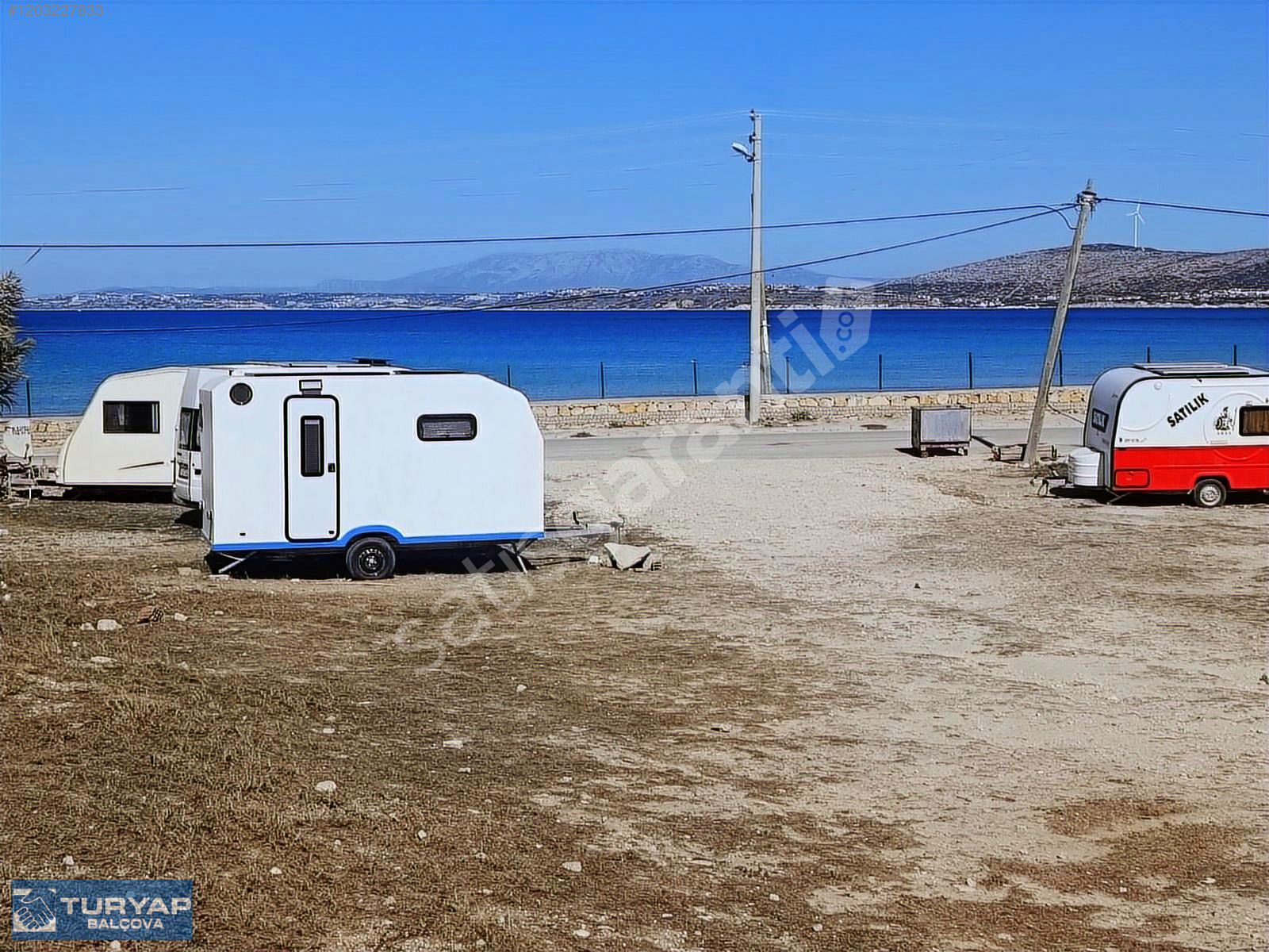 Pırlanta Plajı Dibi Deniz Manzaralı 100 m² Satılık Arsa