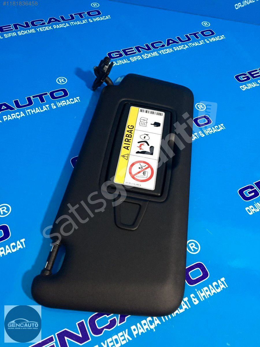 MERCEDES W177 W118 GÜNEŞLİK SİYAH DERİ SÖKME ORJ A1778106100 SOL