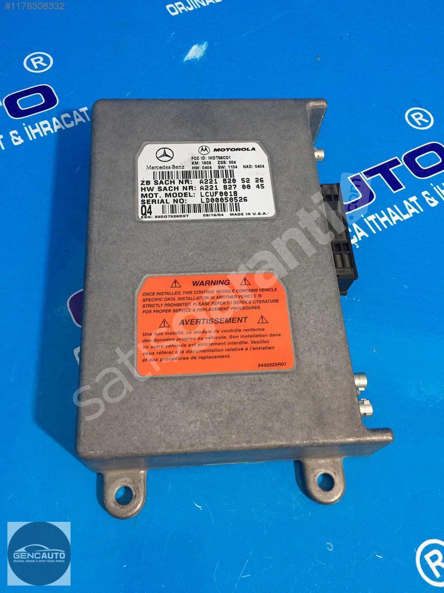 MERCEDES W209 CLK TELEFON BEYNİ SÖKME ORJİNAL OEM A2218205226