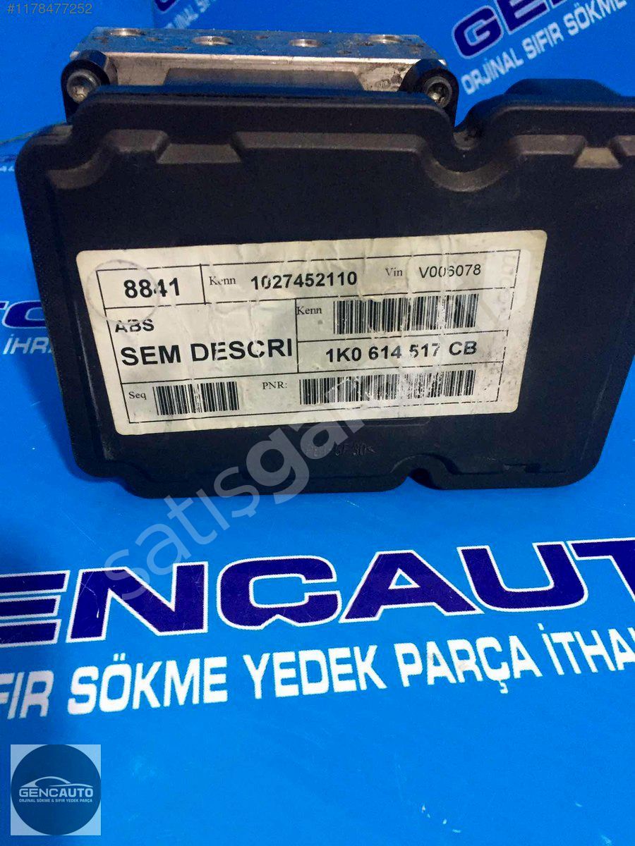 VW SCİROCCO ABS KONTROL ÜNİTESİ SÖKME ORJİNAL OEM 1K0614517 CB