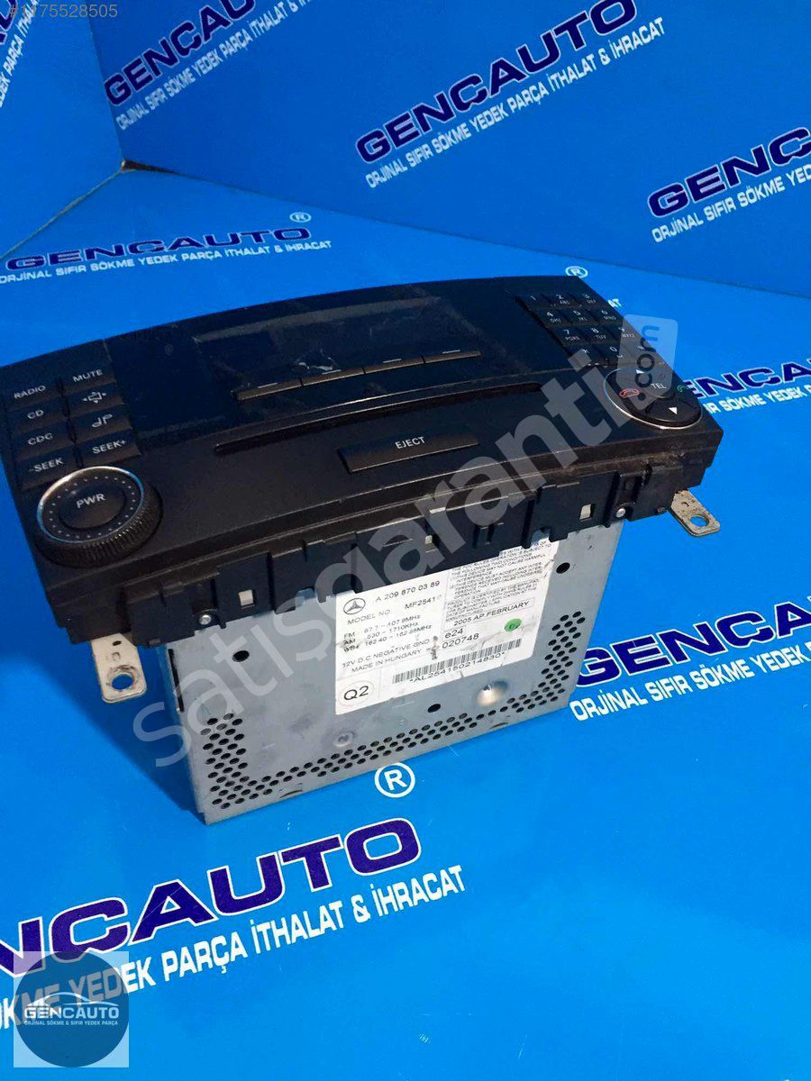 MERCEDES W209 CLK EKRAN RADİO SÖKME ORJİNAL OEM A2098700389