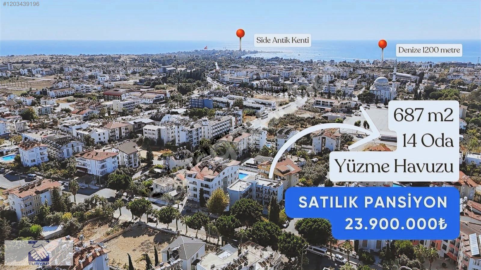 Side de Satılık Pansiyon