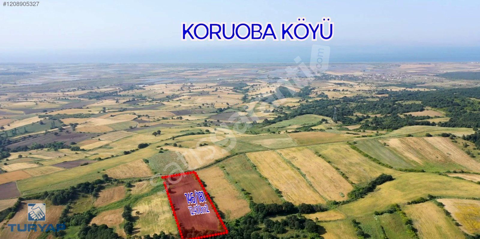 BİGA KORUOBA KÖYÜ'NDE 12.401 M2 SATILIK YATIRIMLIK FIRSAT TARLA