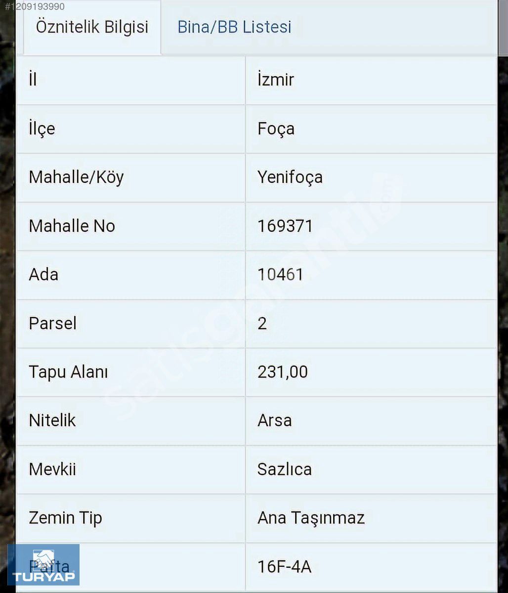 FOÇA SAZLICADA DENİZ MANZARALI ARSA