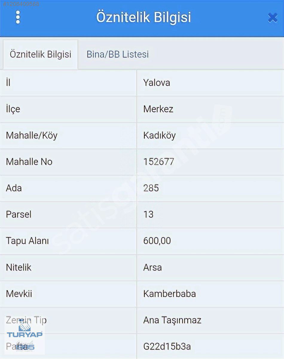 TURYAP'TAN; YALOVA KADIKÖY'DE, DENİZ MANZARALI 600M2 İMARLI ARSA