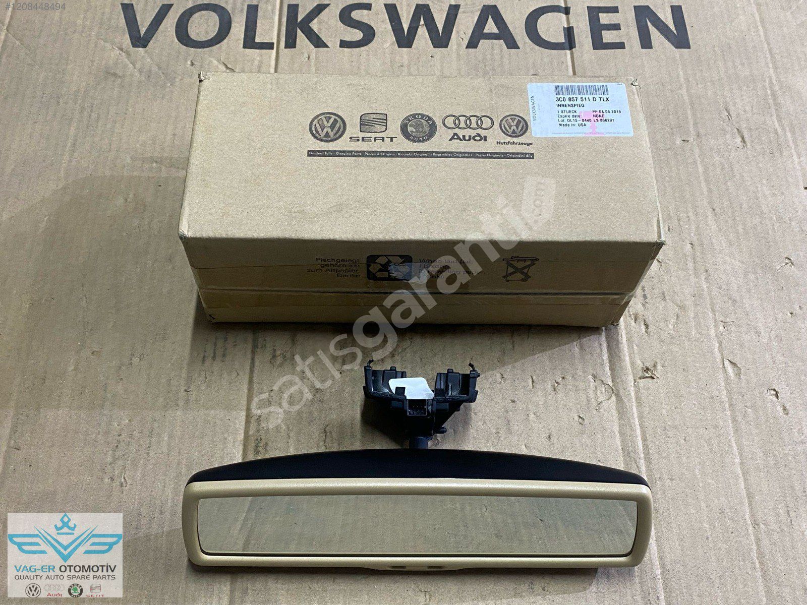 VOLKSWAGEN TİGUAN 2016-2019 İÇ DİKİZ AYNA AYNASI 3C0857511 BEJ