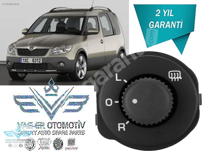 ROOMSTER 2006-2015 DIŞ DİKİZ AYNA AYAR KUMANDA DÜĞMESİ 5J1959565