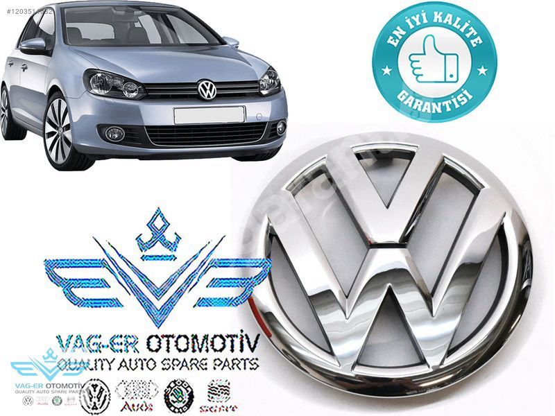VW GOLF 6 2008-2012 ARASI ÖN PANJUR ARMASI LOGOSU 5K0853601F