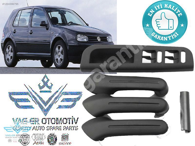 GOLF 4 ÖN SAĞ ARKA SAĞ SOL KAPI İÇ ÇEKME KOLU TUTAMAK SET SİYAH