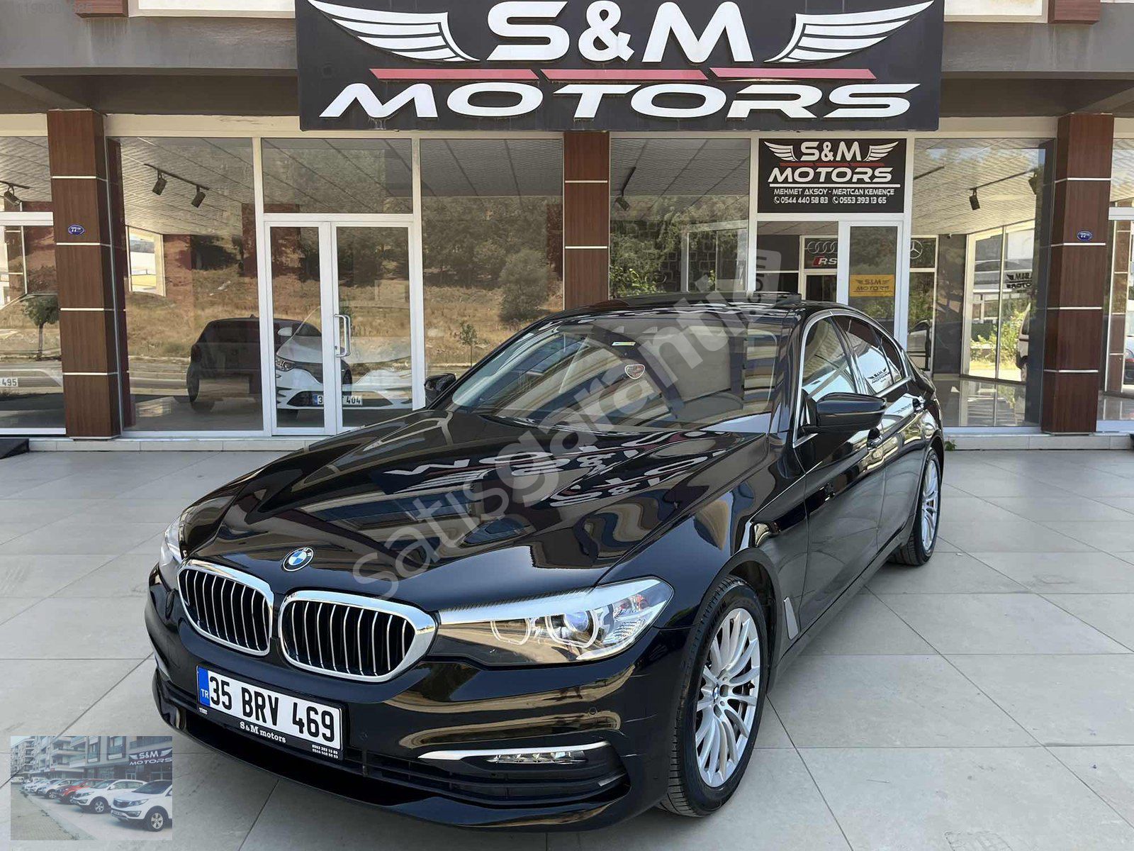S&M MOTORS+İLK SAHİP+DEĞİŞENSİZ+TRAMERSİZ+İÇİ TABA+BMW 520İ LUX