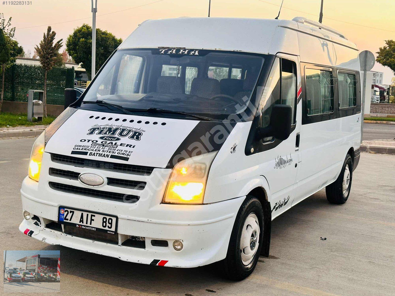 TİMUR OTO DAN FORD TRANSİT 14 KİŞİLİK MÜNÜBÜS 2007 GÖRÜNÜMLÜ