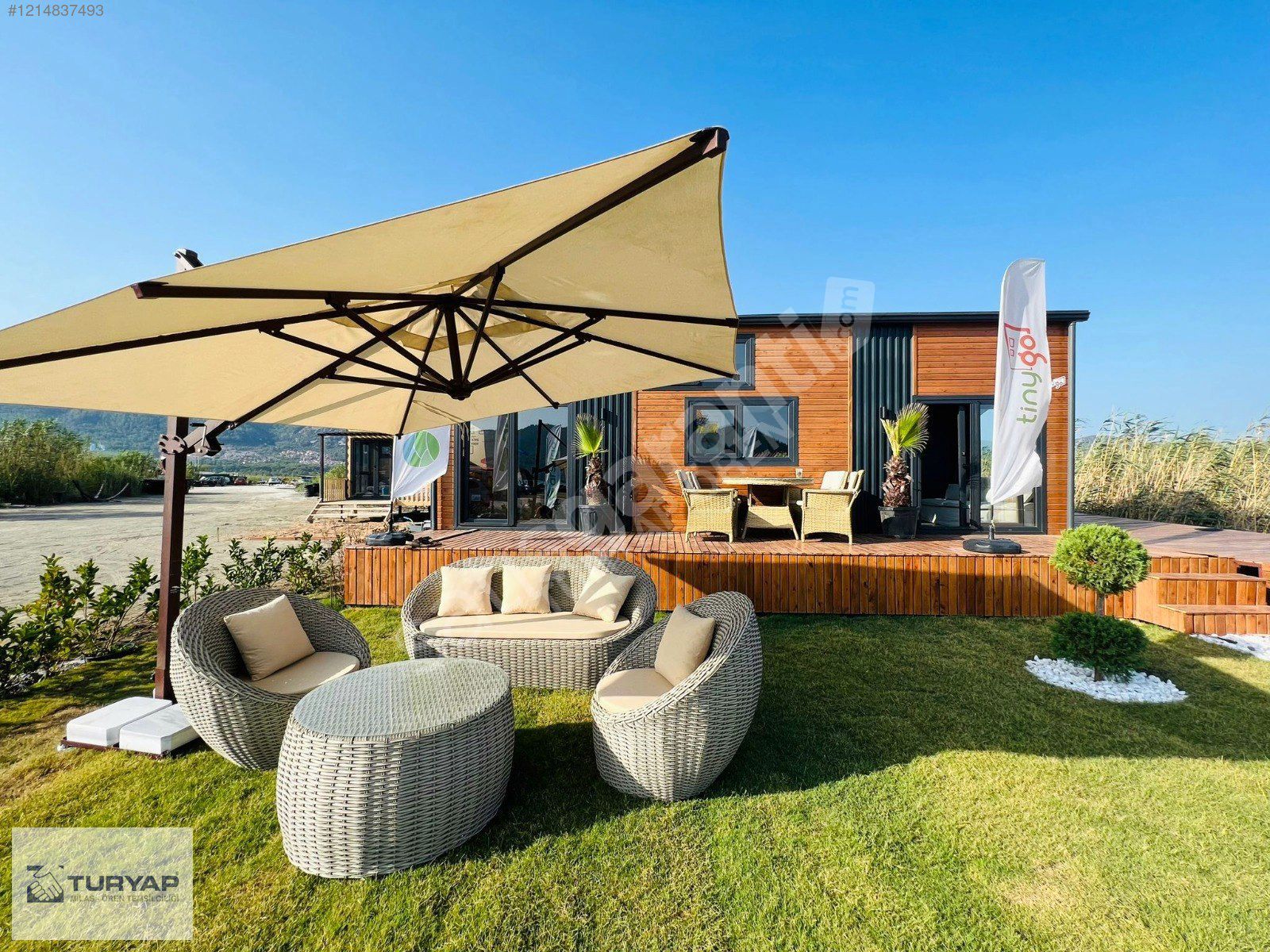 Akyaka'da Satılık Evi içinde Tiny House ve Arsası