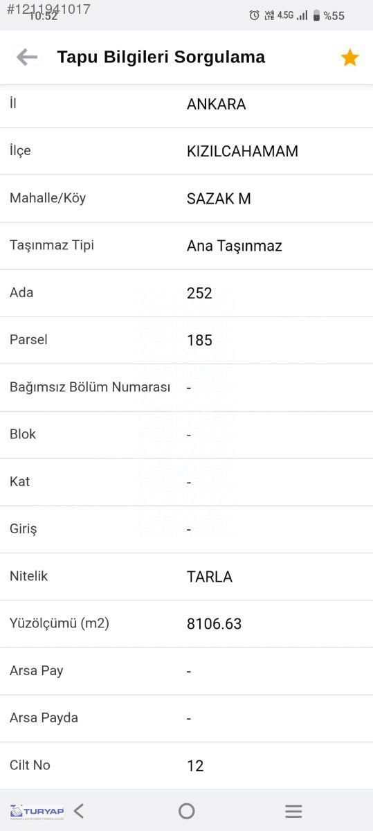 SATILIK TARLA - ARAÇ TAKASLI HOBİ BAHÇE , BUNGALOV PREFABRİK