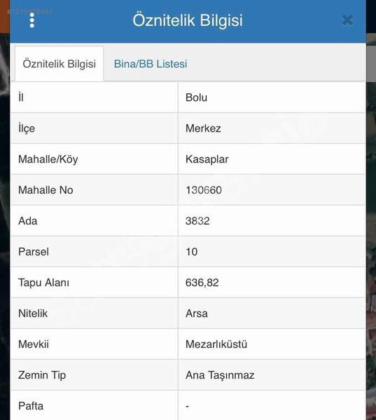 KASAPLAR MAH. 636 M2 FIRSAT SATILIK ARSA