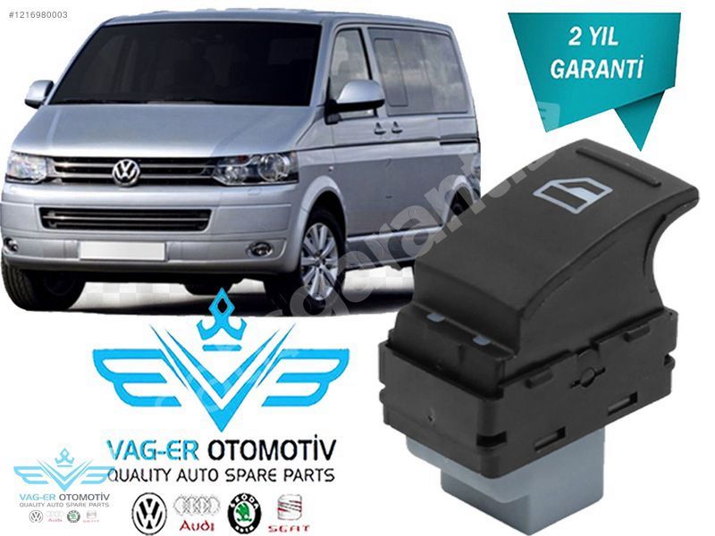TRANSPORTER T6 2010-2015 ÖN SOL CAM AÇMA DÜĞMESİ ÇİFT 7E0959855A