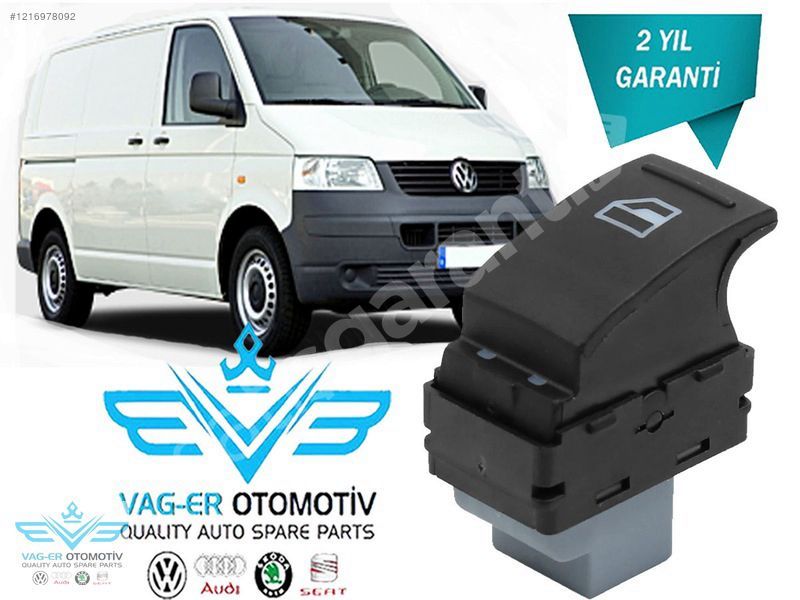 TRANSPORTER T5 2003-2009 ÖN SOL CAM AÇMA DÜĞMESİ ÇİFT 7E0959855A