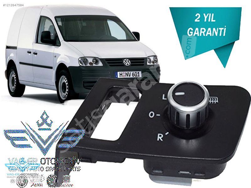 CADDY 2004-2015 DIŞ DİKİZ AYNA AYAR KUMANDA DÜĞMESİ 1T1959565K