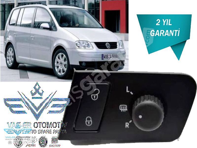 TOURAN 2003-2015 AYNA AYAR DÜĞMESİ MERKEZİ KİLİT DÜĞME 1T0962125