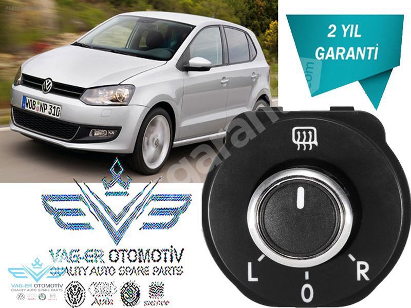 VW POLO 2010-2015 DIŞ DİKİZ AYNA AYAR KUMANDA DÜĞMESİ 6R1959565F