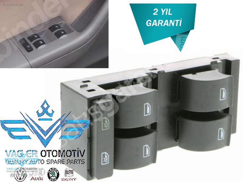 AUDİ A3 1997-2003 ÖN SOL CAM AÇMA KAPAMA DÜĞMESİ DÖRTL 4B0959851