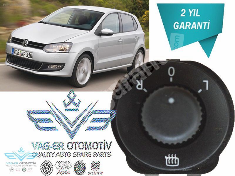 VW POLO 2010-2015 DIŞ DİKİZ AYNA AYAR KUMANDA DÜĞMESİ 6R1959565