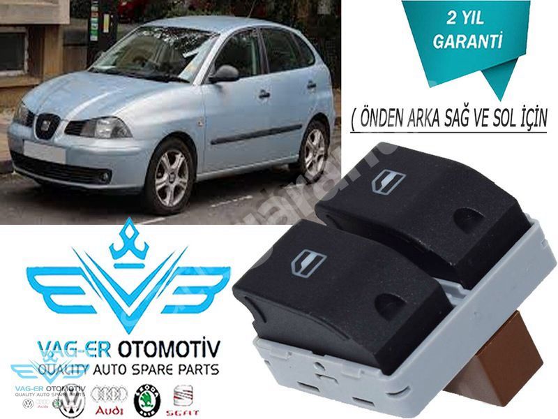 SEAT İBİZA 2003-2009 ÖNDEN ARKA CAM İÇİN CAM DÜĞMESİ 6Q0959858A