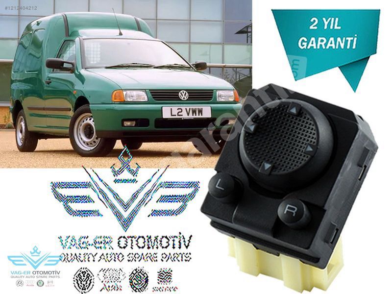 CADDY 1996-2003 DIŞ DİKİZ AYNA AYAR KUMANDA DÜĞMESİ 1H0959565